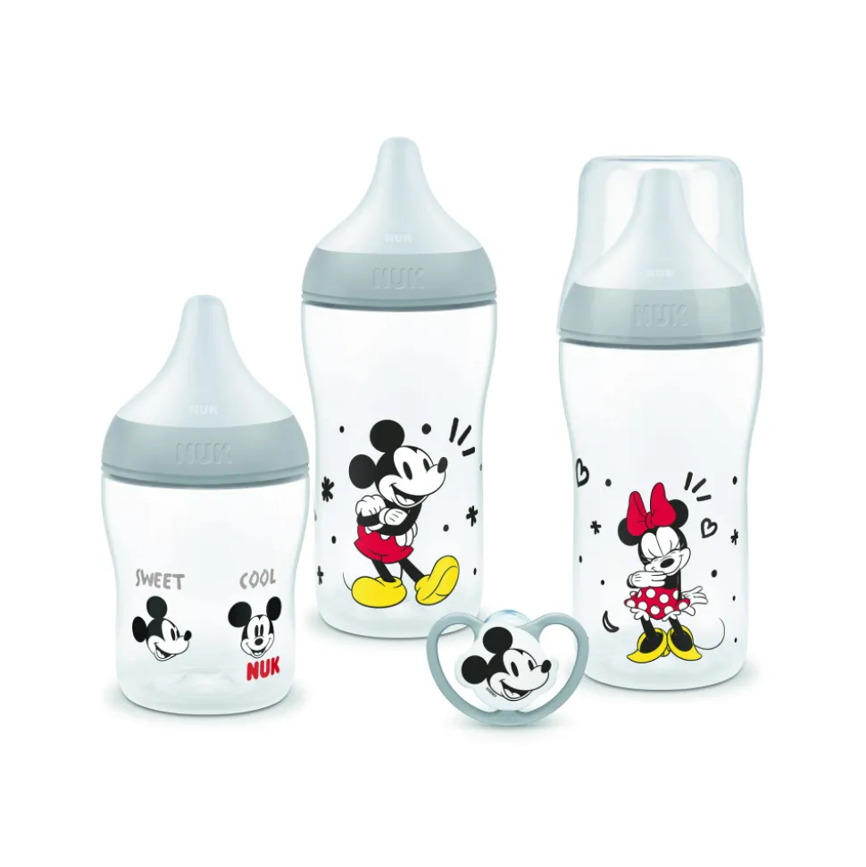 Coffret perfect match mickey pp - 1 biberon 150ml s + 2 biberons 26ml m + 1 sucette 0-6 mois