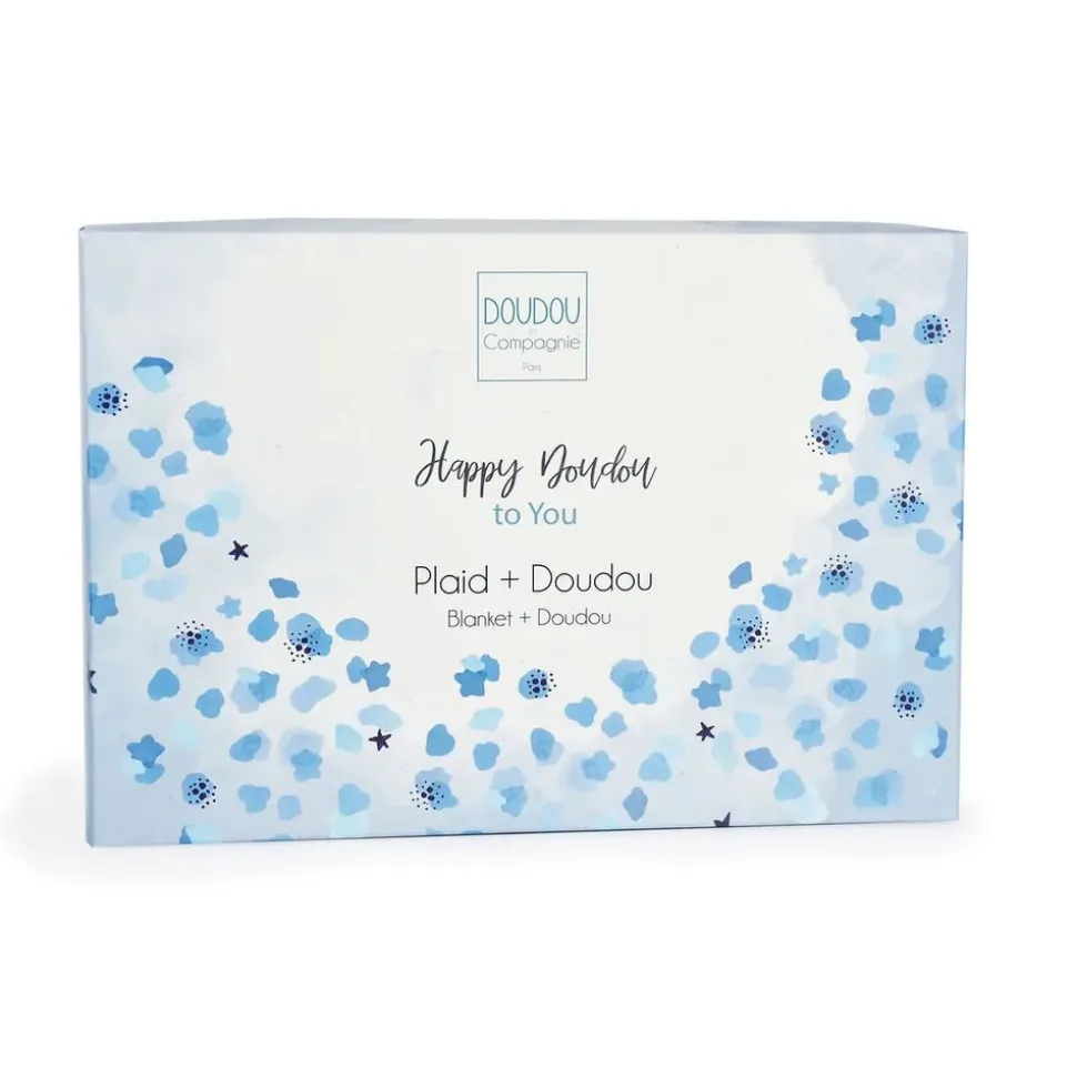 Coffret plaid et doudou happy glossy