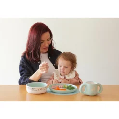 Coffret repas bébé wonderland rose