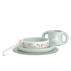 Coffret repas bébé wonderland vert