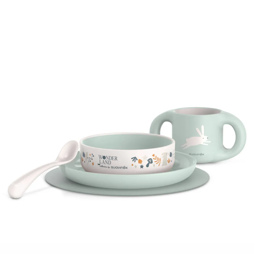 Coffret repas bébé wonderland vert