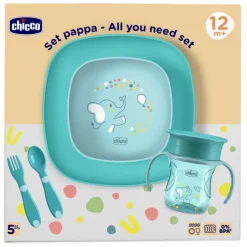 Coffret repas bleu 12 mois