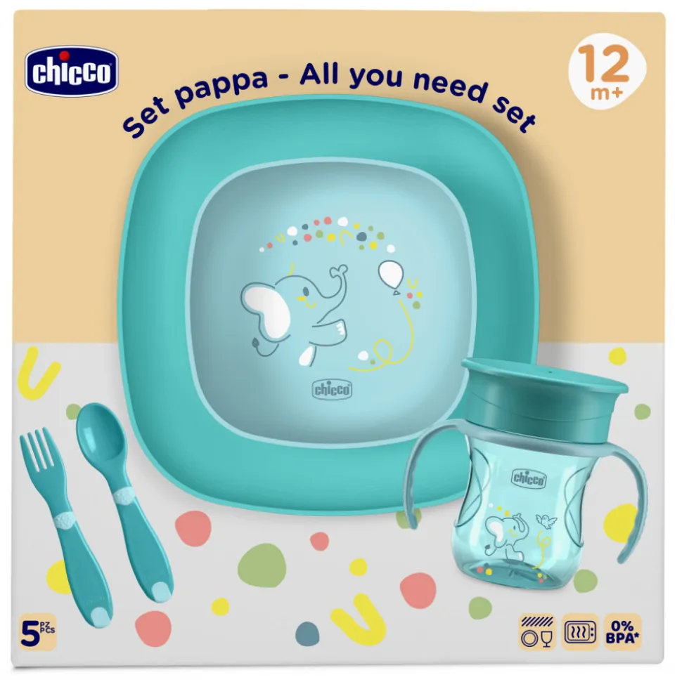 Coffret repas bleu 12 mois