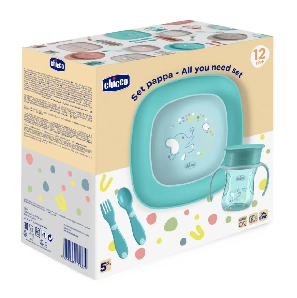Coffret repas bleu 12 mois