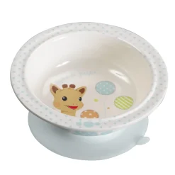 Coffret repas melaminé bleu sophie la girafe