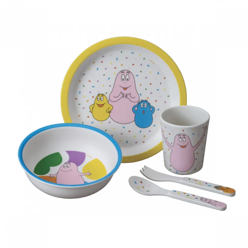 Coffret repas 5 pièces barbapapa