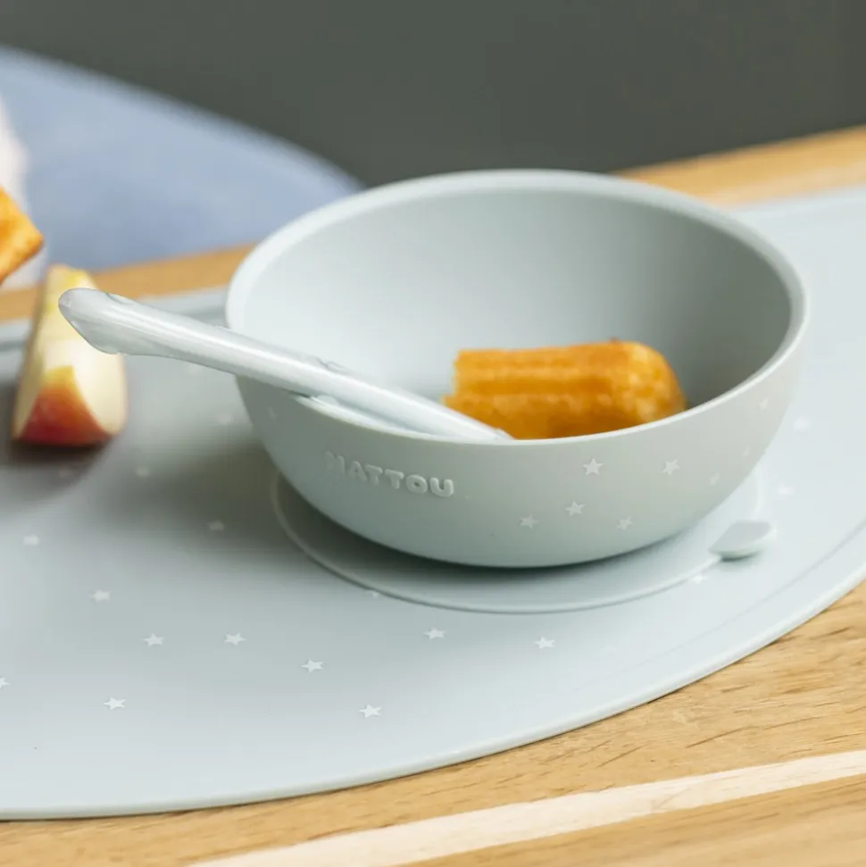 Coffret repas 4 pièces en silicone vert /etoile