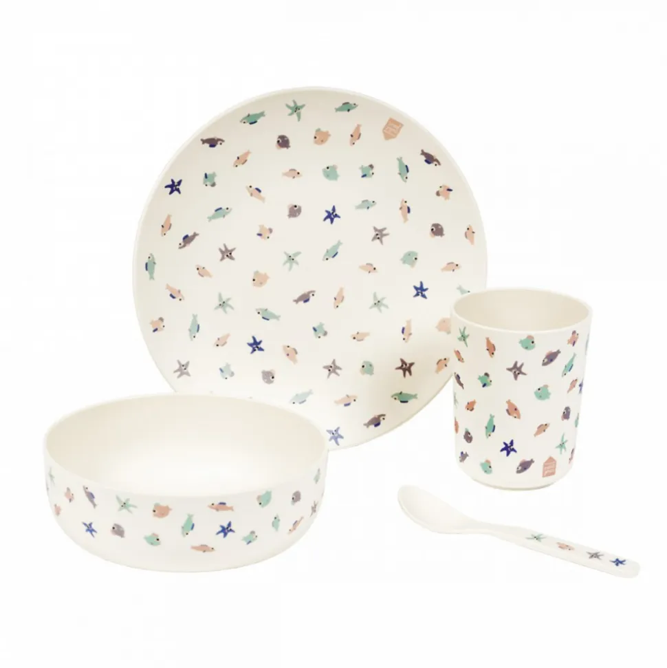 Coffret repas 4 pièces la mer