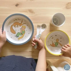 Coffret repas 5 pièces le petit prince - bleu