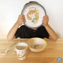 Coffret repas 5 pièces le petit prince - bleu