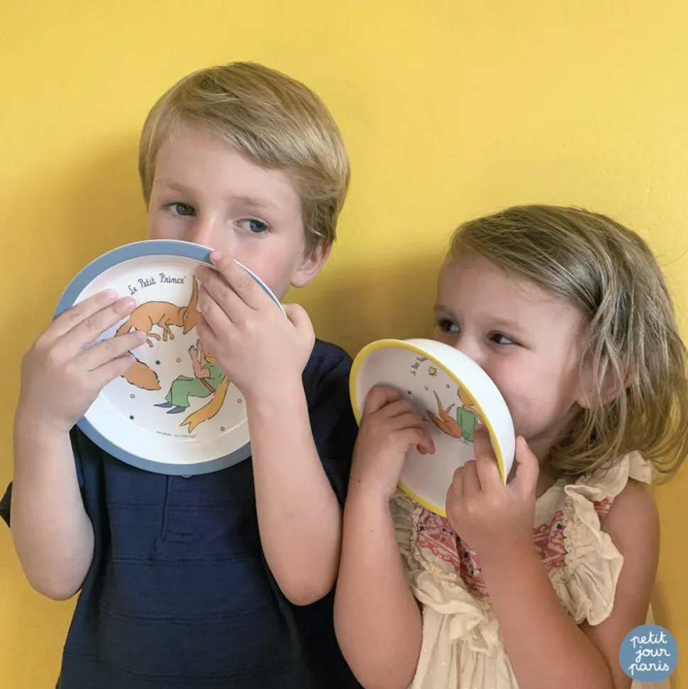 Coffret repas 5 pièces le petit prince - bleu