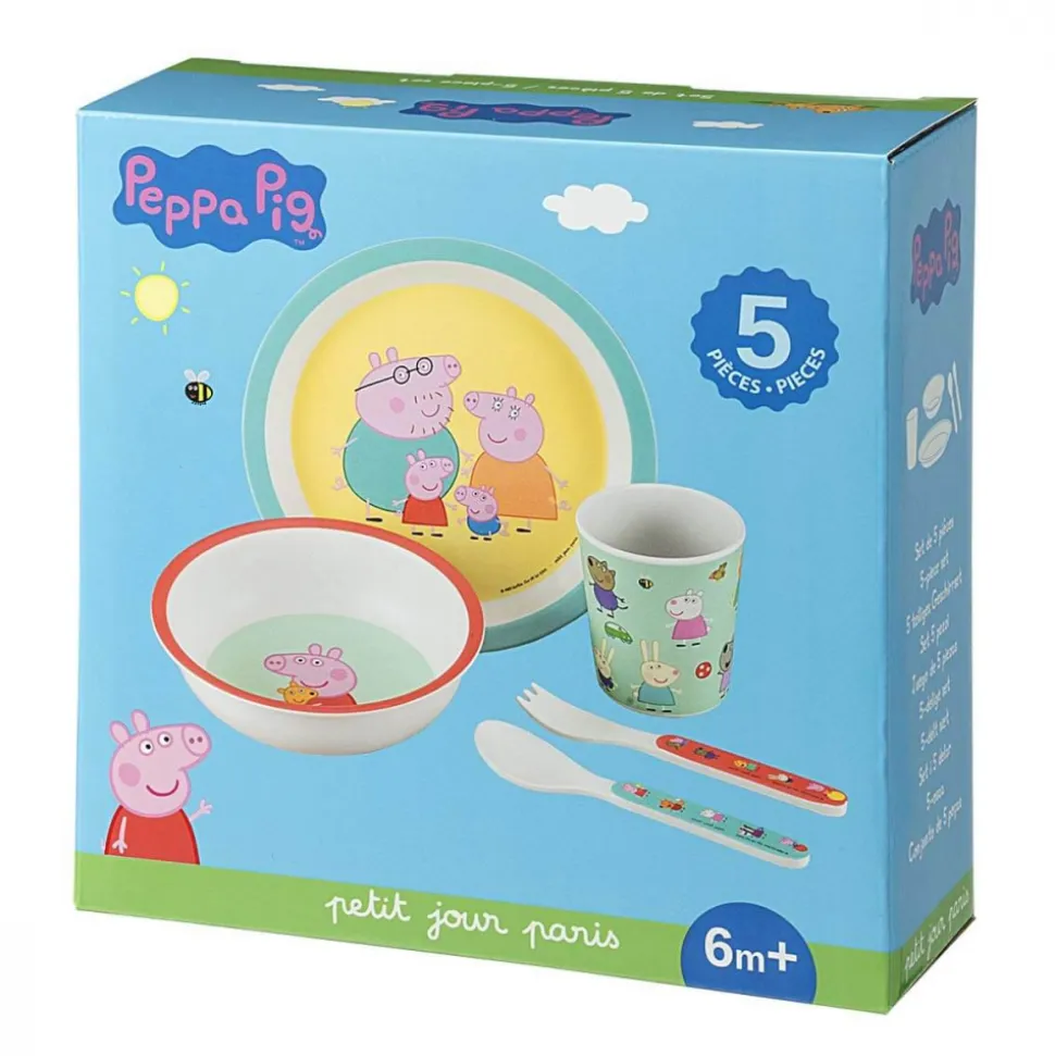 Coffret repas 5 pièces peppa pig
