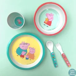 Coffret repas 5 pièces peppa pig