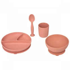 Coffret repas 4 pièces silicone terracotta