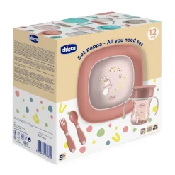 Coffret repas rose 12 mois