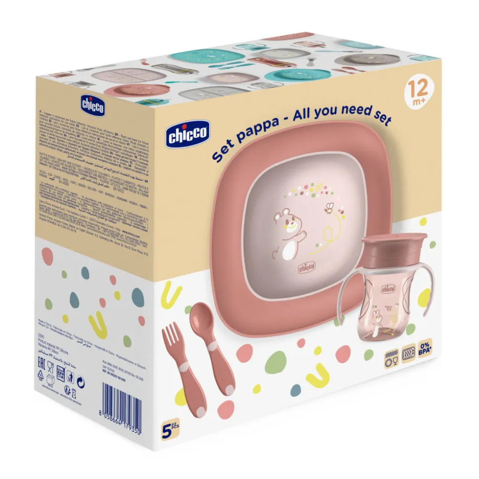Coffret repas rose 12 mois