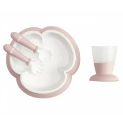 Coffret repas rose pastel