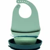 Coffret repas silicone lapidou tons de vert