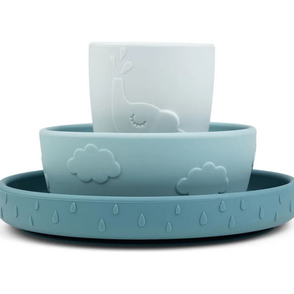 Coffret repas ventouse deer friends bleu
