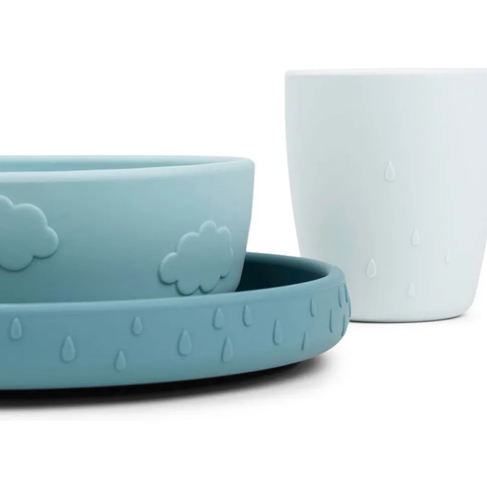 Coffret repas ventouse deer friends bleu
