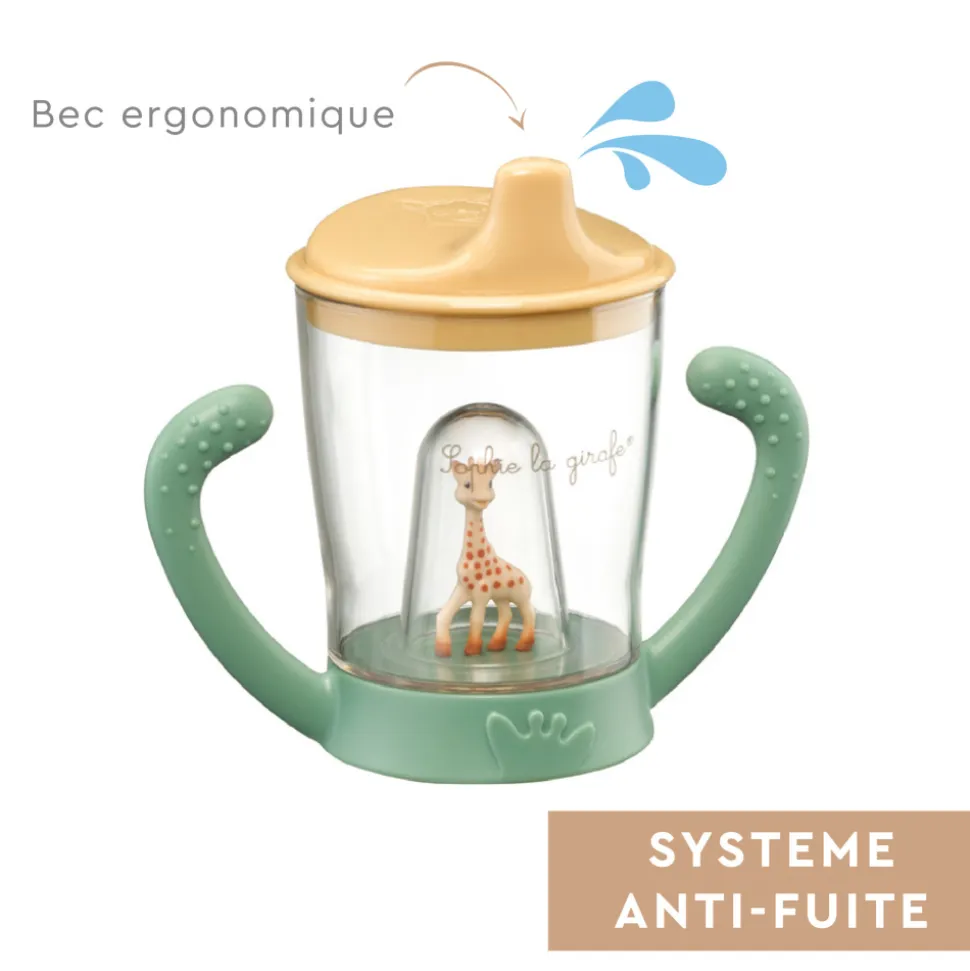 Coffret sophie la girafe et tasse anti-fuite