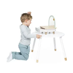 Coiffeuse de table en bois pour enfant licorne