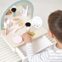 Coiffeuse de table en bois pour enfant licorne