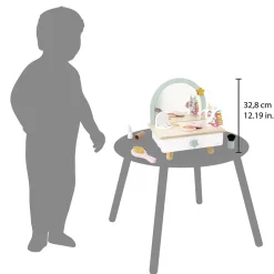 Coiffeuse de table en bois pour enfant licorne