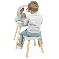 Coiffeuse en bois pour enfant licorne