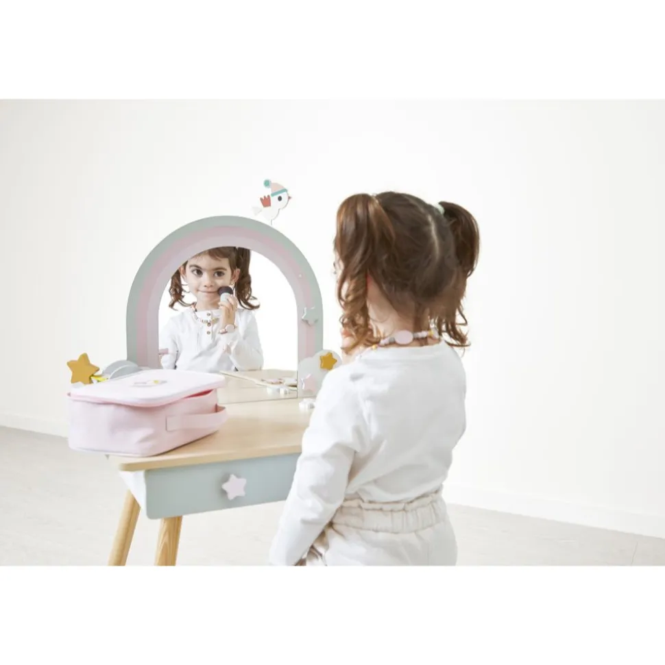 Coiffeuse en bois pour enfant licorne