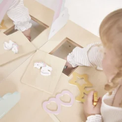 Coiffeuse en bois pour enfant licorne