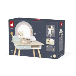 Coiffeuse en bois pour enfant licorne