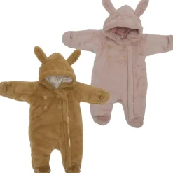 Combi pilote lapin en fausse fourrure angora - pétale 6-12 mois
