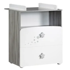 Commode bébé avec dispositif à langer nao