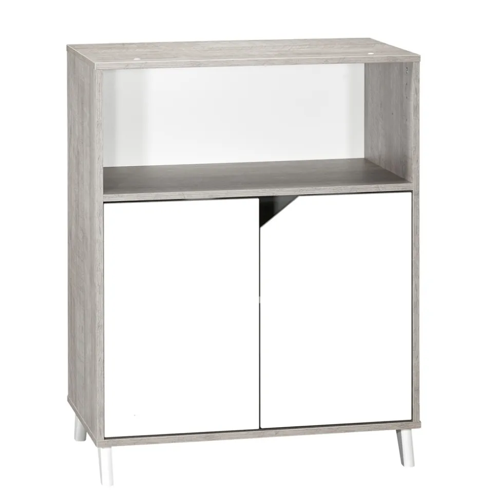 Commode bébé avec dispositif à langer scandi gris