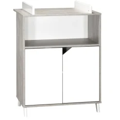 Commode bébé avec dispositif à langer scandi gris