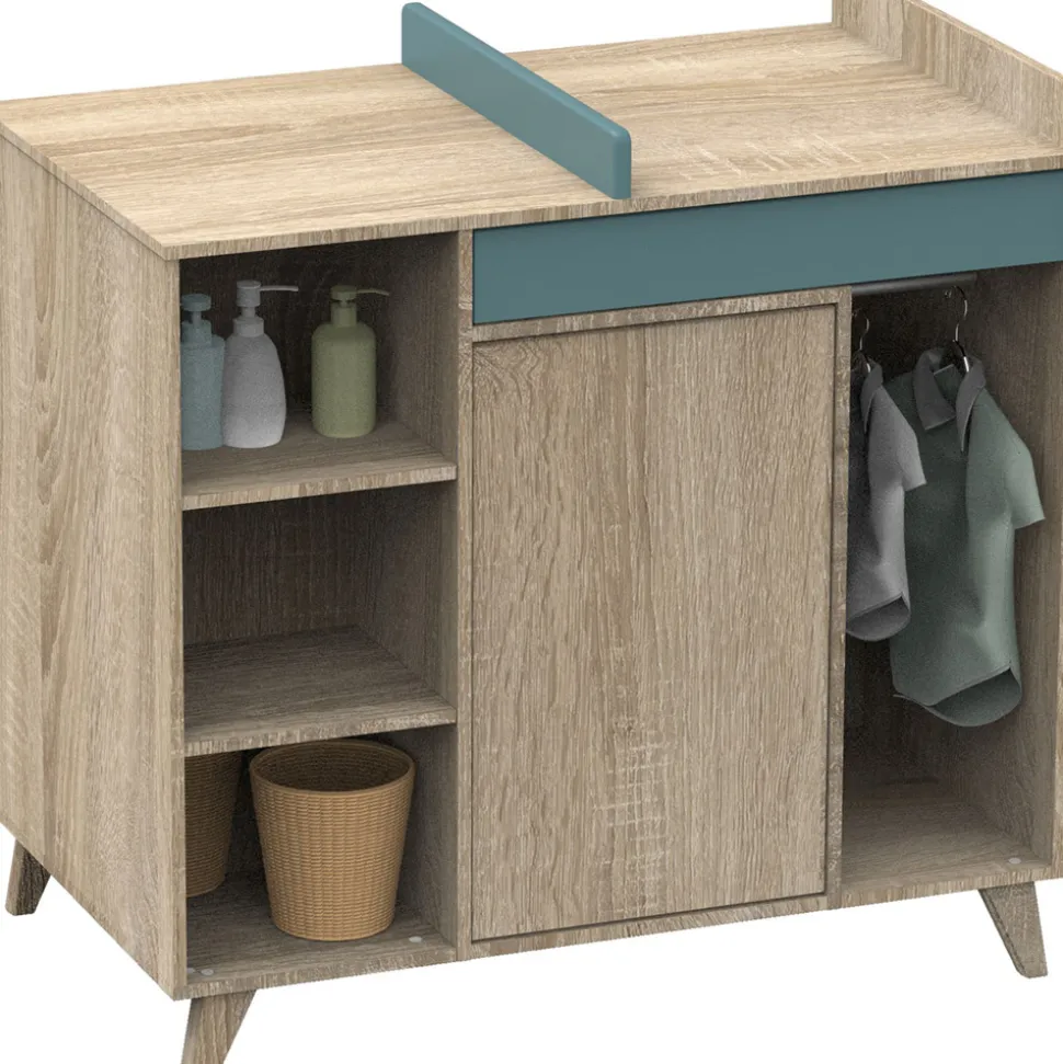 Commode bébé évolutive en bureau nova argile douce