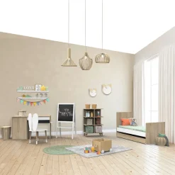 Commode bébé évolutive en bureau nova blanc lin