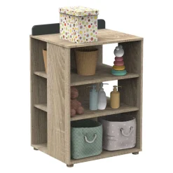 Commode bébé évolutive en bureau nova gris volcan