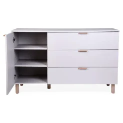 Commode à langer bébé 3 tiroirs cosy clay