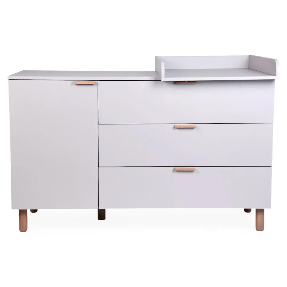 Commode à langer bébé 3 tiroirs cosy clay