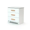 Commode à langer gavroche blanc et hêtre