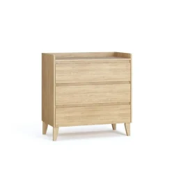 Commode à langer 3 tiroirs chêne muve