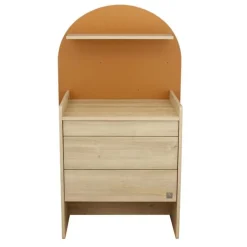 Commode à langer évolutive en bureau arche caramel