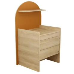 Commode à langer évolutive en bureau arche caramel