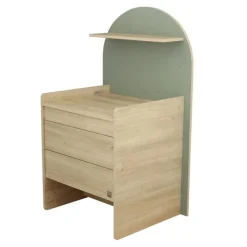 Commode à langer évolutive en bureau arche sauge