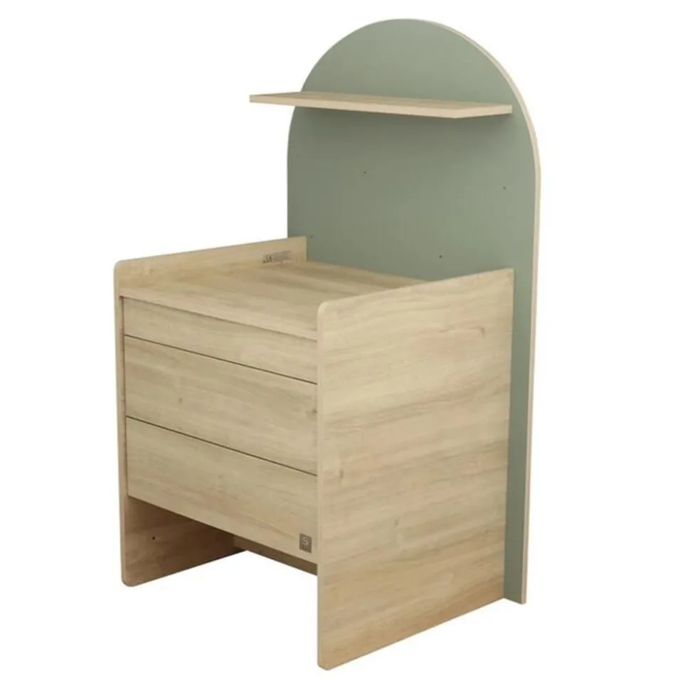 Commode à langer évolutive en bureau arche sauge