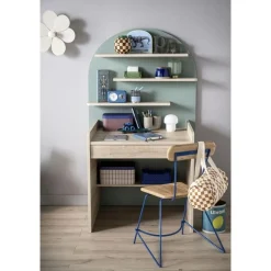Commode à langer évolutive en bureau arche sauge