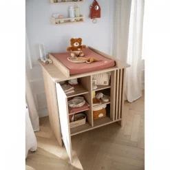 Commode porte et niches blanche tokyo
