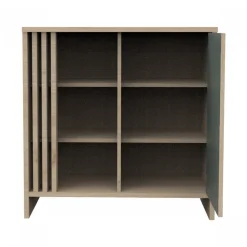 Commode porte et niches sauge tokyo